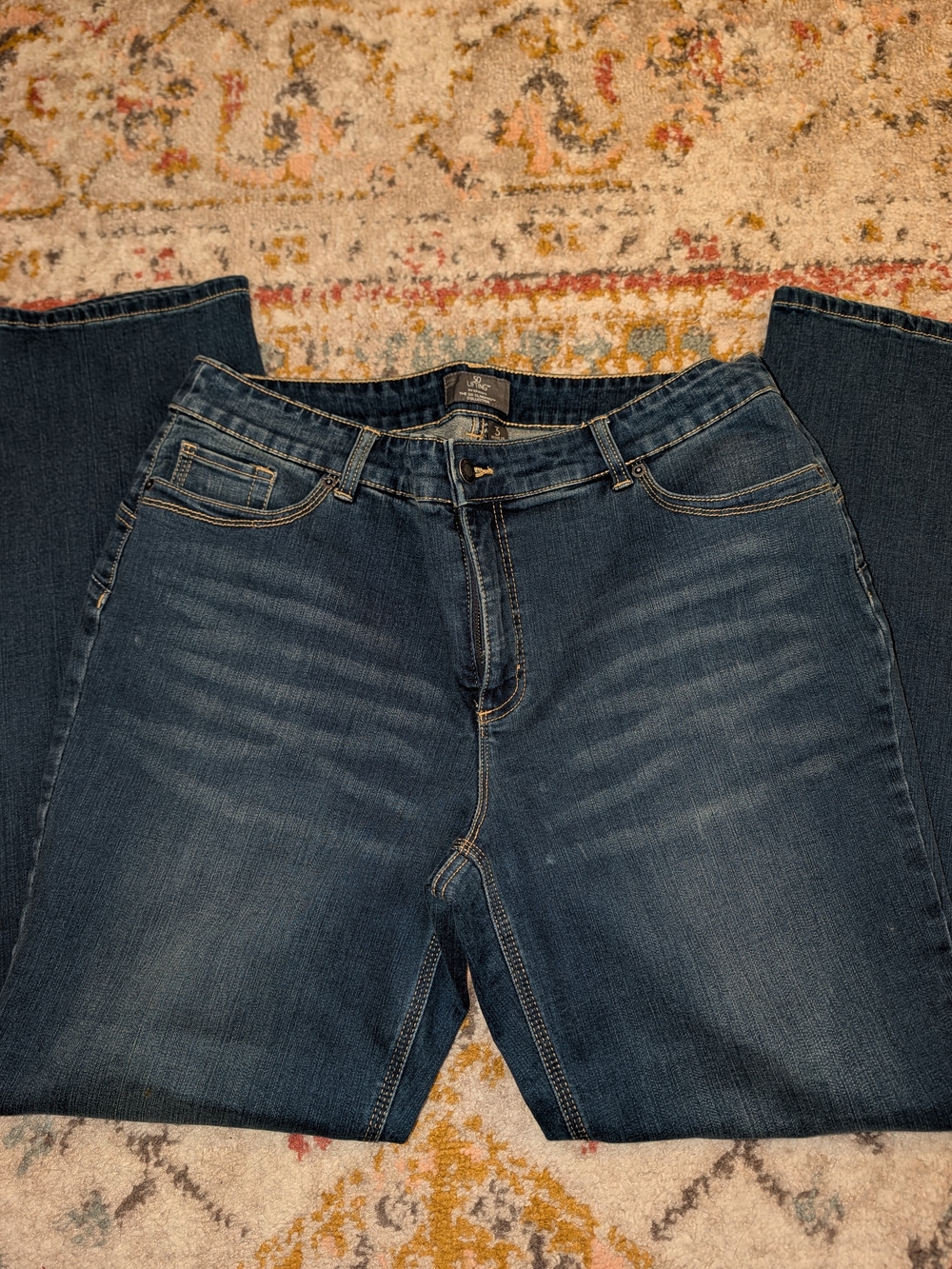 Chicos So Lifting Women's 3 Classic Midwash Dark Blue Casual Denim Jeans